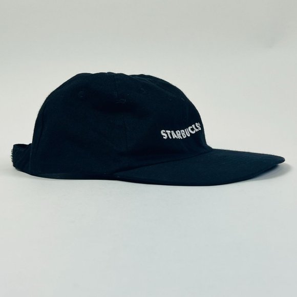 Starbucks Logo Employees Black Uniform Embroidered Adjustable Baseball Hat - Picture 1 of 6